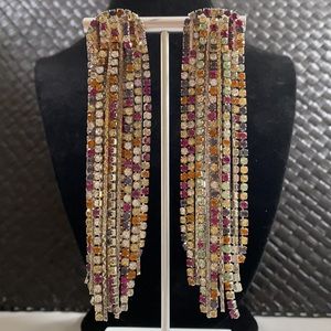 Stunning Rhinestone Chandelier Earrings